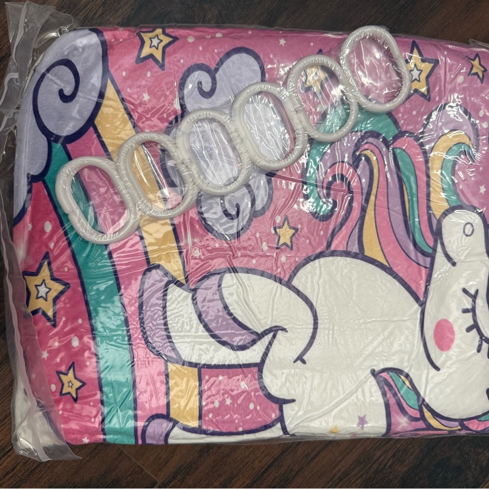 Colorful Unicorn Shower Curtain